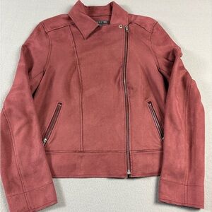 Level 99 Tabitha Moto Jacket Faux Suede